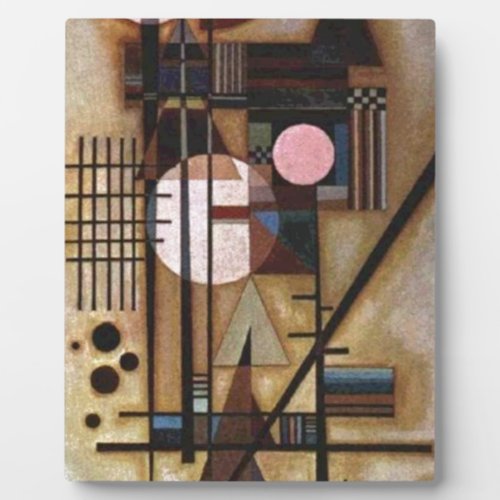 Kandinsky Softened Construction Plaque