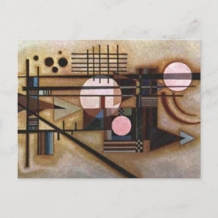 Kandinsky Softened Construction Postcard