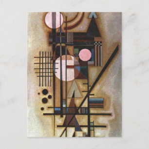 Kandinsky Softened Construction Postcard