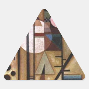 Kandinsky Softened Construction Triangle Sticker