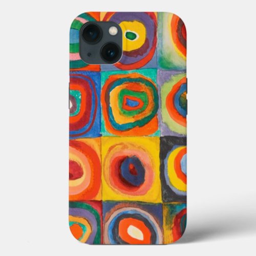 Kandinsky Squares Circles iPhone 13 Case