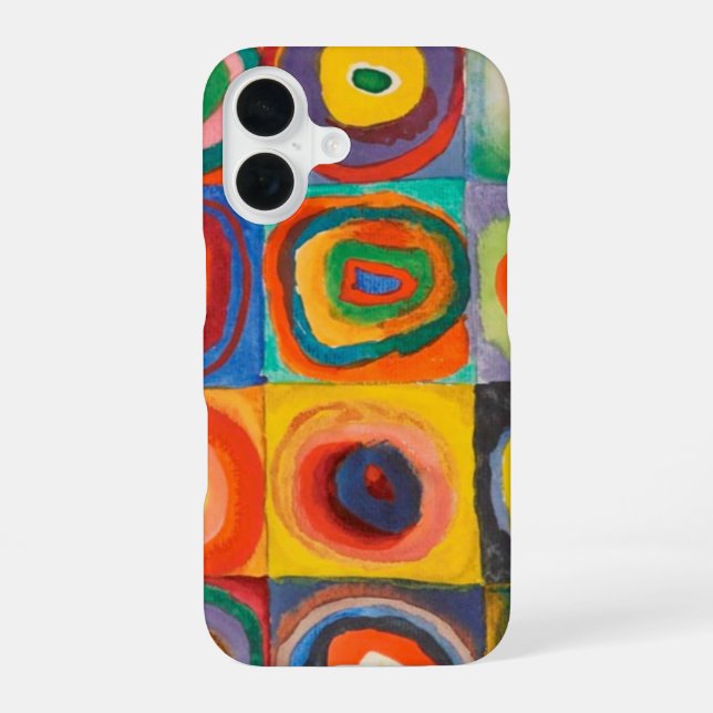 Kandinsky Squares Circles  Iphone Case (Back)