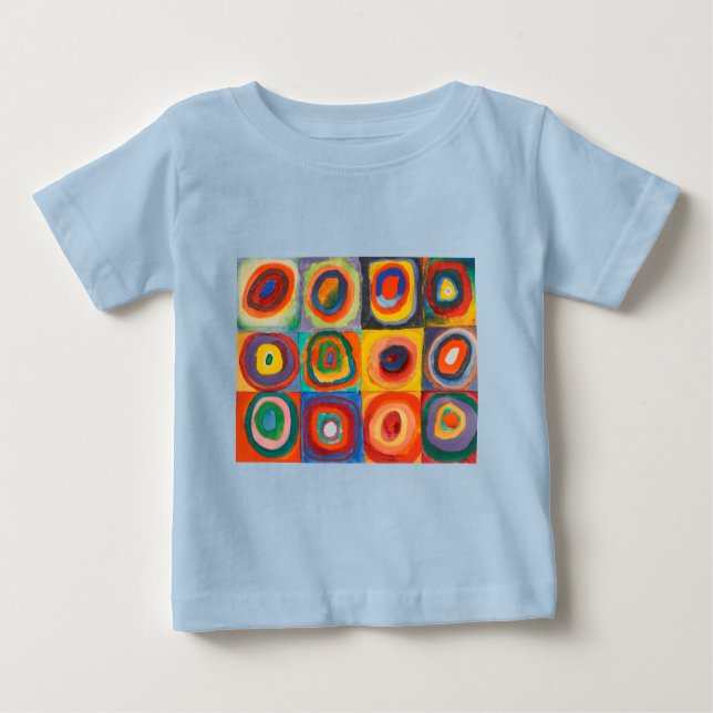 Kandinsky Squares Concentric Circles Baby T-Shirt (Front)