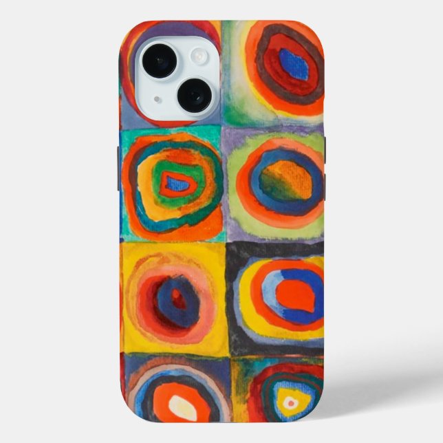 Kandinsky Squares Concentric Circles Case-Mate iPhone Case (Back)