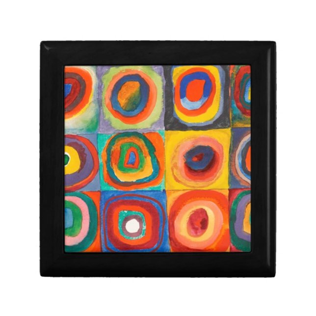 Kandinsky Squares Concentric Circles Gift Box (Front)