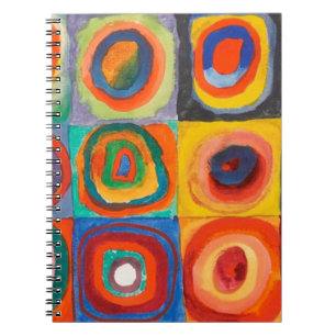 Kandinsky Squares Concentric Circles Notebook