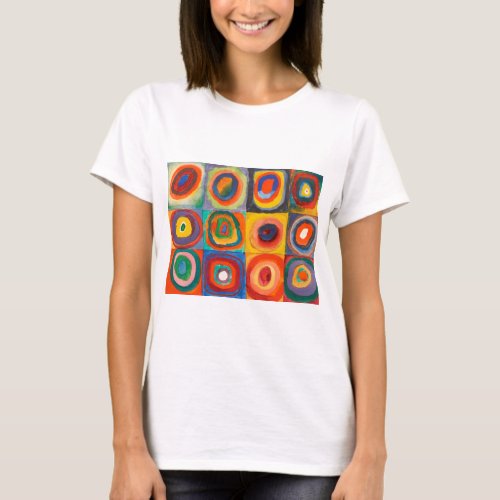Kandinsky Squares Concentric Circles T_Shirt