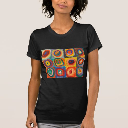 Kandinsky Squares Concentric Circles T_Shirt