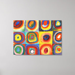 Kandinsky - Squares with Concentric Circles Canvas Print