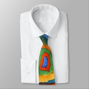 Kandinsky - Squares with Concentric Circles Neck Tie