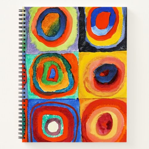 Kandinsky _ Squares with Concentric Circles Notebook