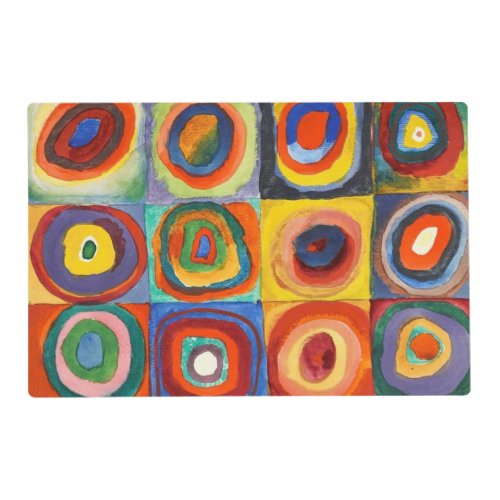 Kandinsky _ Squares with Concentric Circles Placemat