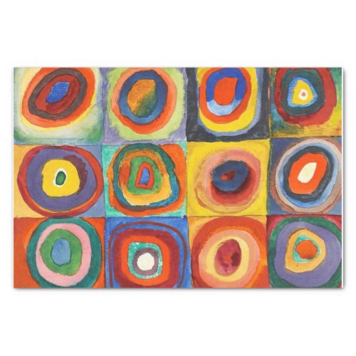 Kandinsky _ Squares with Concentric Circles Tissue Paper