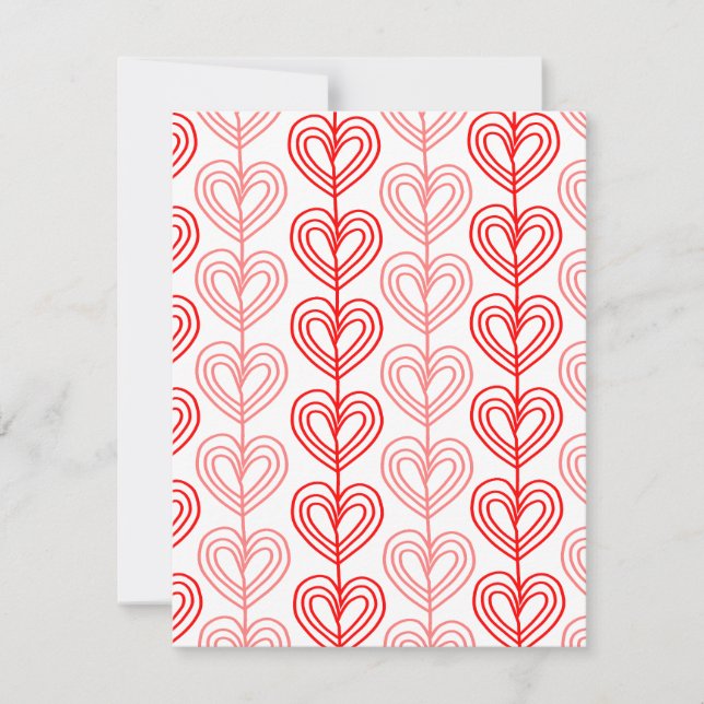 Kandinsky Staggered Valentine’s  Note Card (Front)