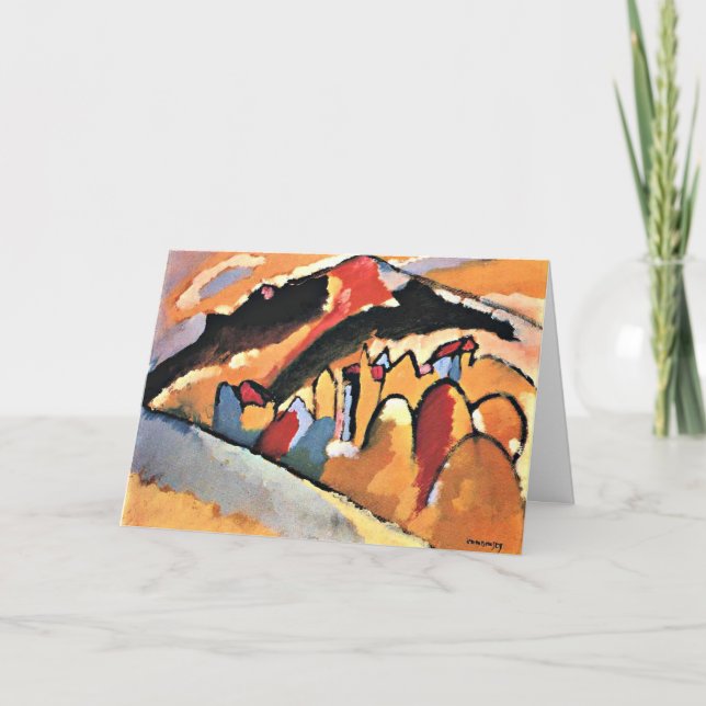 Kandinsky - Study for Autumn Letterpress Thank You Card (Front)