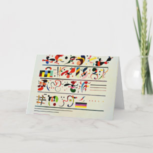 Kandinsky - Succession, famous artwork,  Card