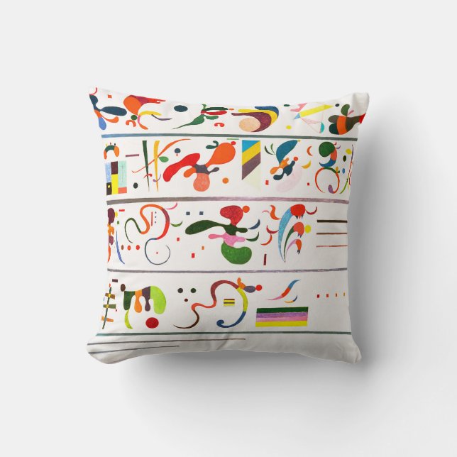 Kandinsky Succession Throw Pillow (Front)