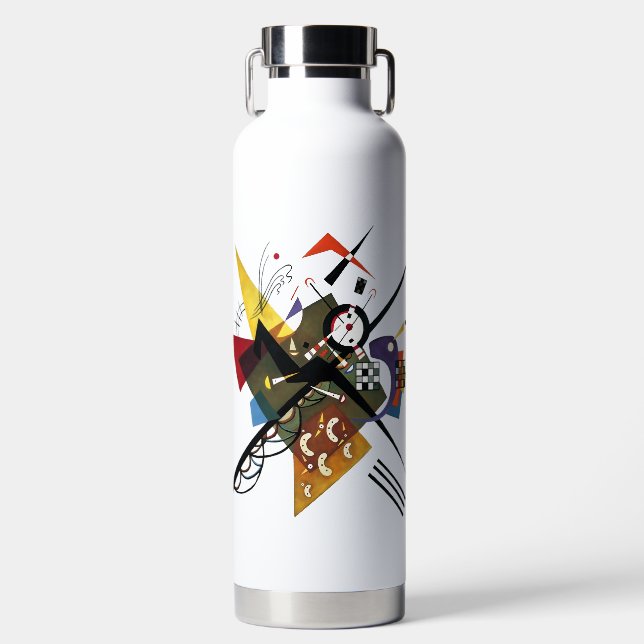 Kandinsky, Sur Blanc 1923 Water Bottle (Front)