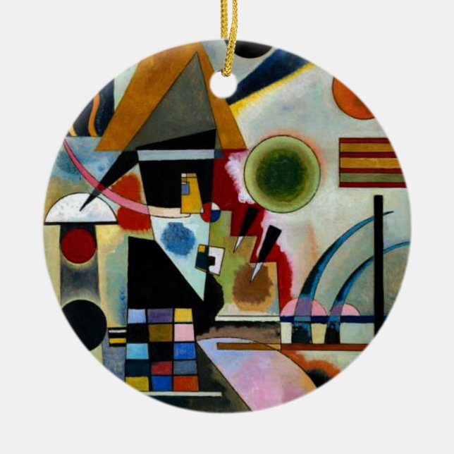 Kandinsky - Swinging Ceramic Ornament (Front)