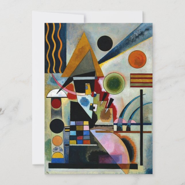 Kandinsky - Swinging, colorful artwork Card (Front)