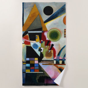 Kandinsky - Swinging, famous painting, Beach Towel