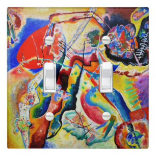 Kandinsky - Tableau a la Tache Rouge Light Switch Cover