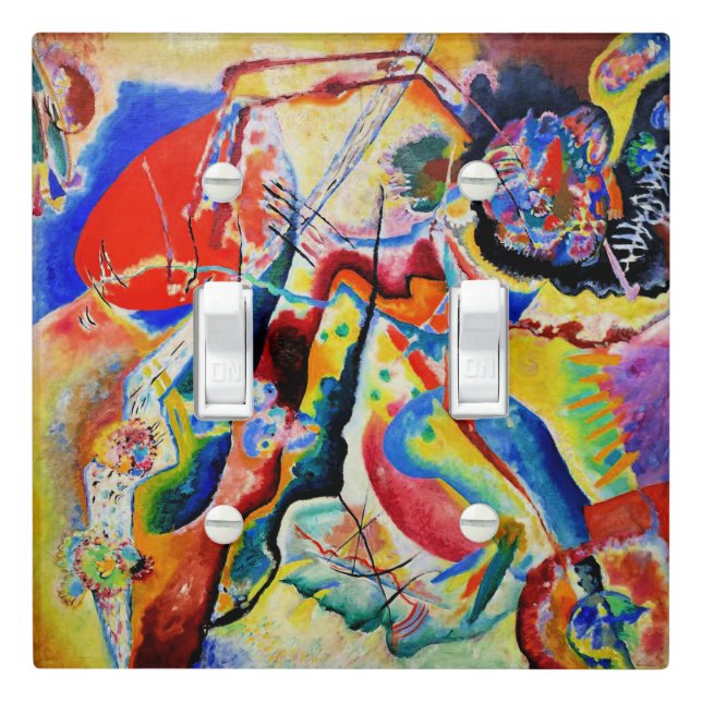 Kandinsky - Tableau a la Tache Rouge Light Switch Cover (In Situ)