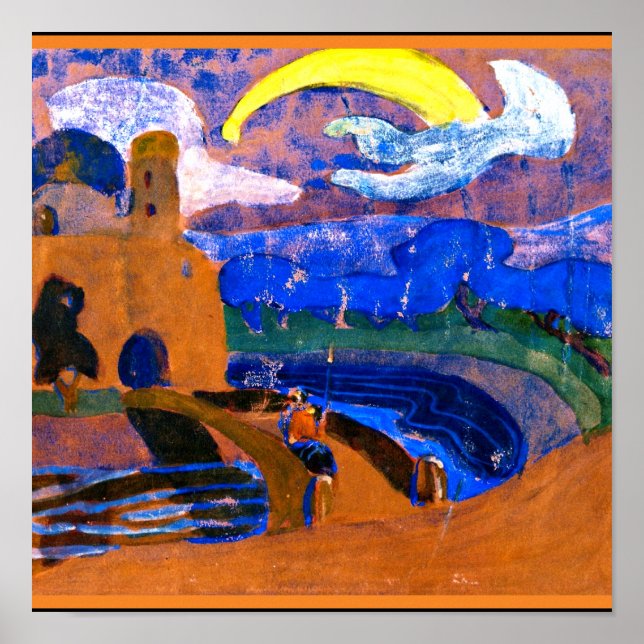 Kandinsky - The Comet, colorful abstract painting, Poster (Front)