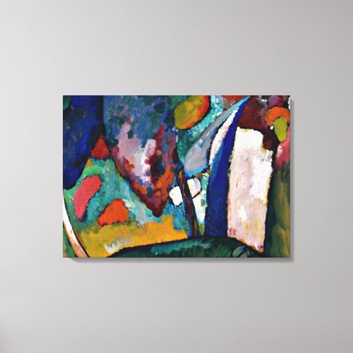 Kandinsky _ The Waterfall abstract art Canvas Print