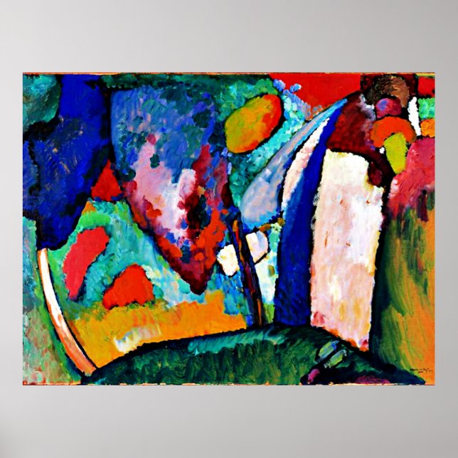 Kandinsky - The Waterfall, Poster (Front)