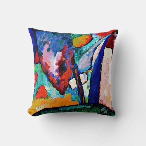 Kandinsky _ The Waterfall Throw Pillow