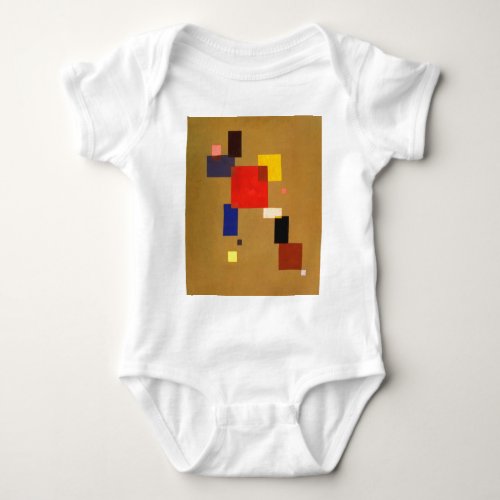 Kandinsky Thirteen Rectangles Abstract Painting Baby Bodysuit