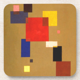 Kandinsky Thirteen Rectangles Abstract Painting Beverage Coaster
