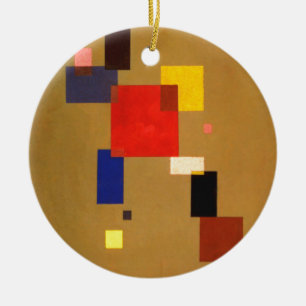 Kandinsky Thirteen Rectangles Abstract Painting Ceramic Ornament
