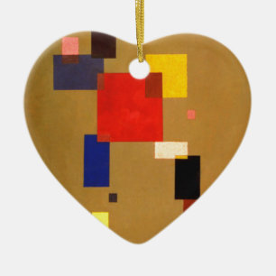 Kandinsky Thirteen Rectangles Abstract Painting Ceramic Ornament