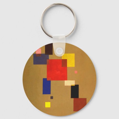 Kandinsky Thirteen Rectangles Abstract Painting Keychain