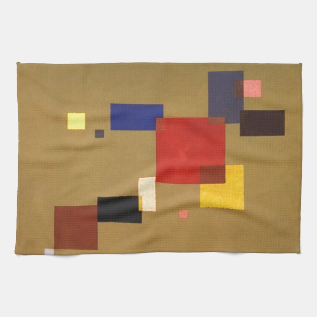 Kandinsky Thirteen Rectangles Abstract Painting Kitchen Towel (Horizontal)