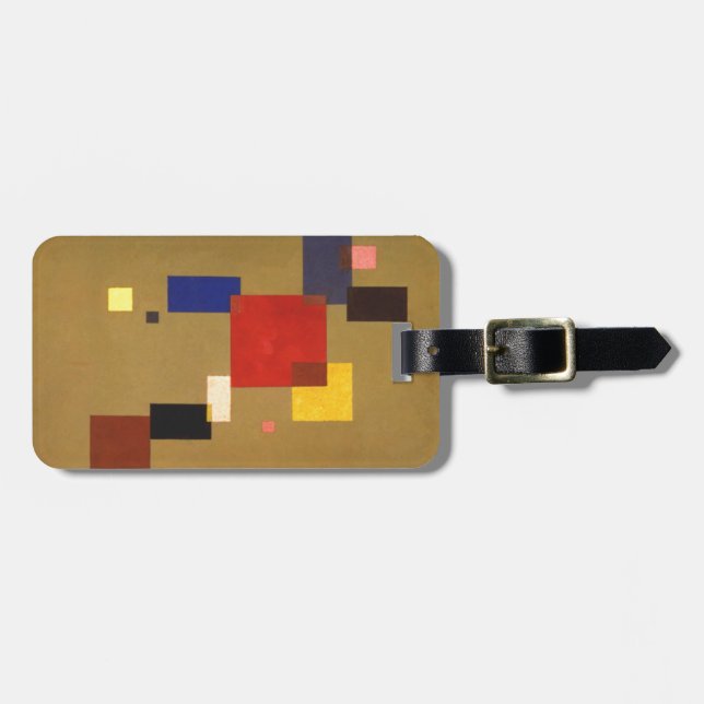 Kandinsky Thirteen Rectangles Abstract Painting Luggage Tag (Front Horizontal)
