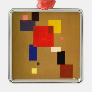 Kandinsky Thirteen Rectangles Abstract Painting Metal Ornament