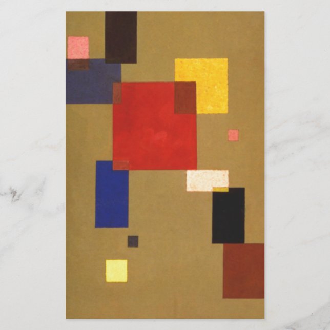 Kandinsky Thirteen Rectangles Abstract Painting Stationery (Front)