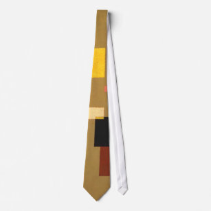Kandinsky Thirteen Rectangles Abstract Painting Tie
