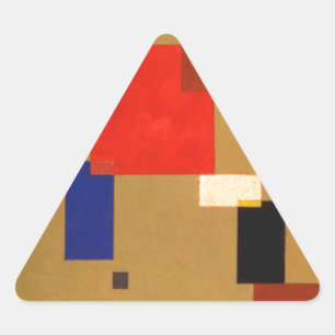 Kandinsky Thirteen Rectangles Abstract Painting Triangle Sticker