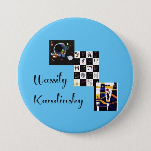 Kandinsky _ Three of his famous artwork Button