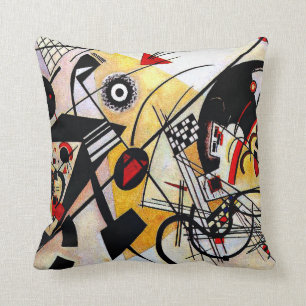 Kandinsky - Throughgoing Line, abstract art,  Throw Pillow