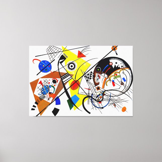 KANDINSKY - TRANSVERSE LINE - 1923 - Bauhaus - Canvas Print (Front)