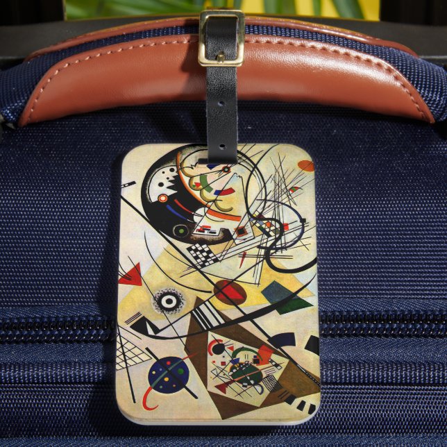 Kandinsky - Transverse Line Luggage Tag (Front Insitu 2)