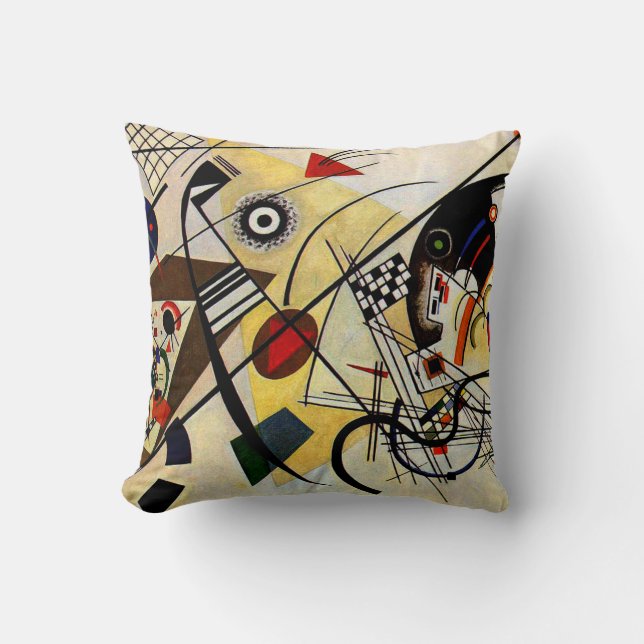 Kandinsky - Transverse Line Throw Pillow (Front)