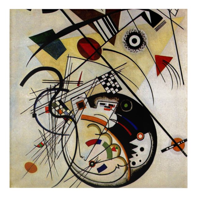 Kandinsky Transverse Unbroken Line Abstract Acrylic Print (Front)