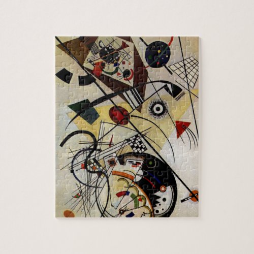 Kandinsky Transverse Unbroken Line Abstract Art Jigsaw Puzzle