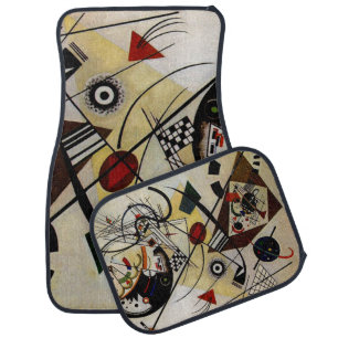 Kandinsky Transverse Unbroken Line Car Mat